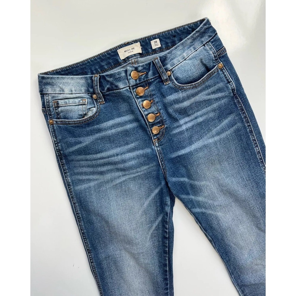 Miss Me High-Rise Button-Fly Women’s Jeans - Medium Blue Bootcut